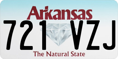 AR license plate 721VZJ