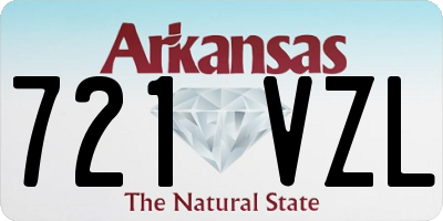 AR license plate 721VZL