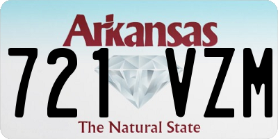 AR license plate 721VZM