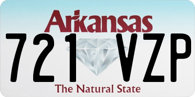 AR license plate 721VZP