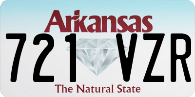 AR license plate 721VZR