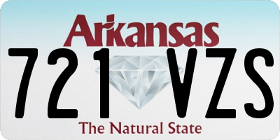 AR license plate 721VZS