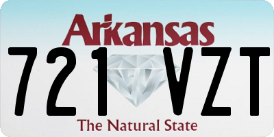 AR license plate 721VZT