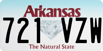 AR license plate 721VZW