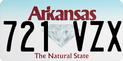 AR license plate 721VZX