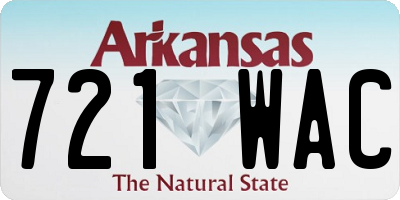 AR license plate 721WAC