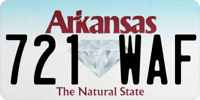AR license plate 721WAF