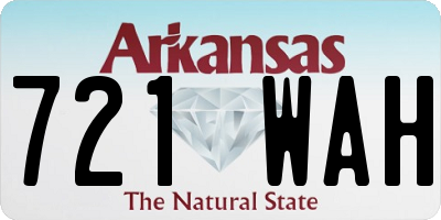 AR license plate 721WAH