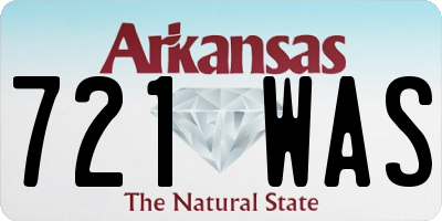 AR license plate 721WAS