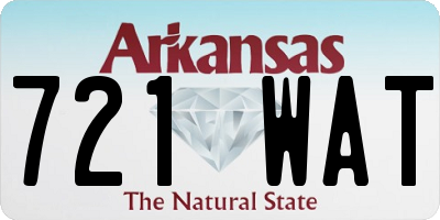 AR license plate 721WAT