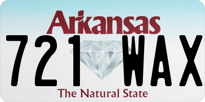 AR license plate 721WAX