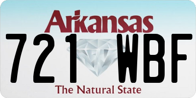 AR license plate 721WBF