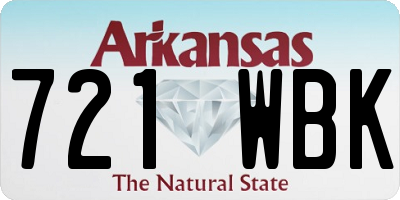 AR license plate 721WBK