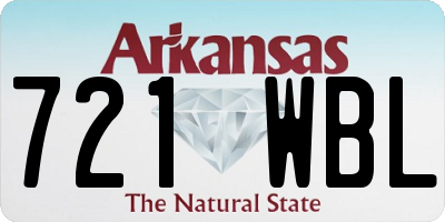 AR license plate 721WBL