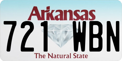 AR license plate 721WBN