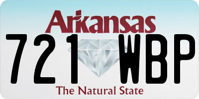 AR license plate 721WBP