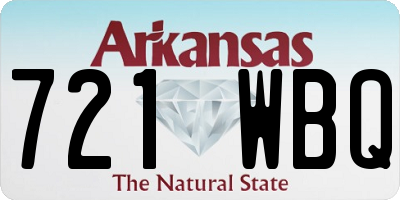 AR license plate 721WBQ
