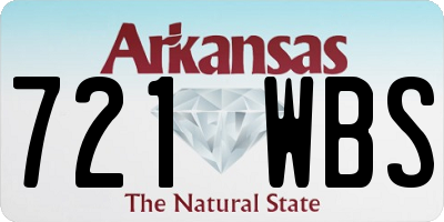 AR license plate 721WBS