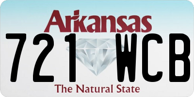 AR license plate 721WCB