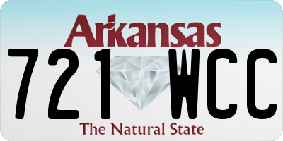 AR license plate 721WCC