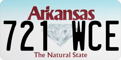 AR license plate 721WCE