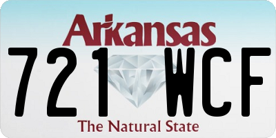 AR license plate 721WCF