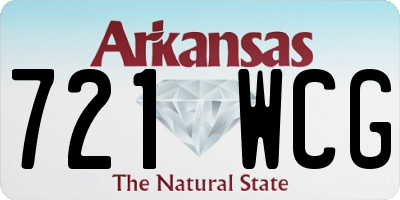 AR license plate 721WCG