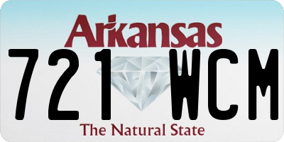 AR license plate 721WCM