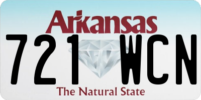 AR license plate 721WCN