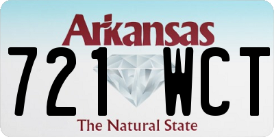 AR license plate 721WCT