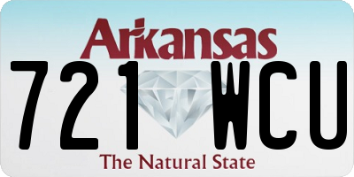 AR license plate 721WCU