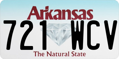 AR license plate 721WCV