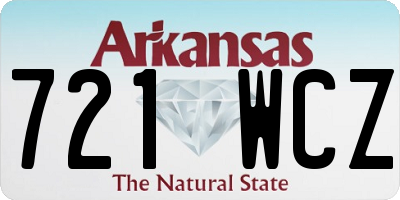AR license plate 721WCZ