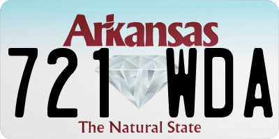 AR license plate 721WDA