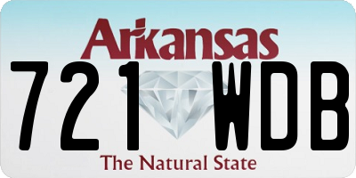 AR license plate 721WDB