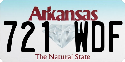 AR license plate 721WDF