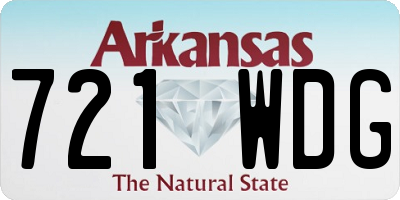 AR license plate 721WDG
