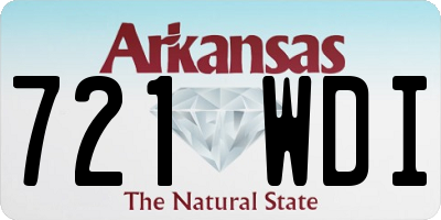 AR license plate 721WDI