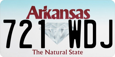 AR license plate 721WDJ