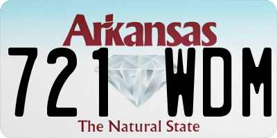 AR license plate 721WDM