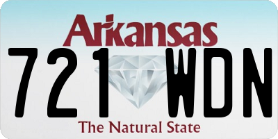 AR license plate 721WDN