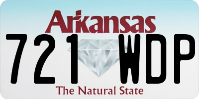 AR license plate 721WDP