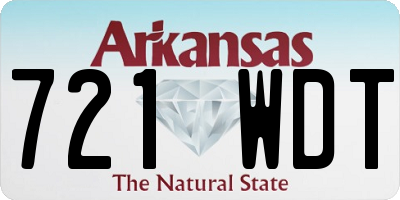 AR license plate 721WDT