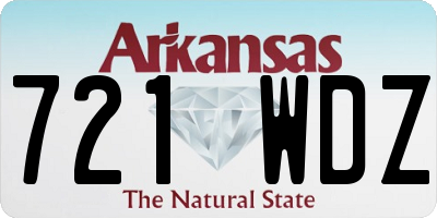 AR license plate 721WDZ