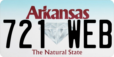AR license plate 721WEB