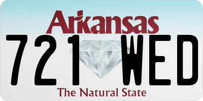 AR license plate 721WED