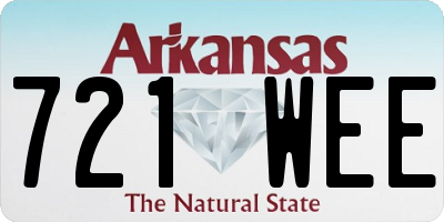AR license plate 721WEE