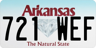 AR license plate 721WEF