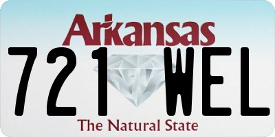 AR license plate 721WEL
