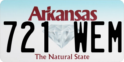 AR license plate 721WEM
